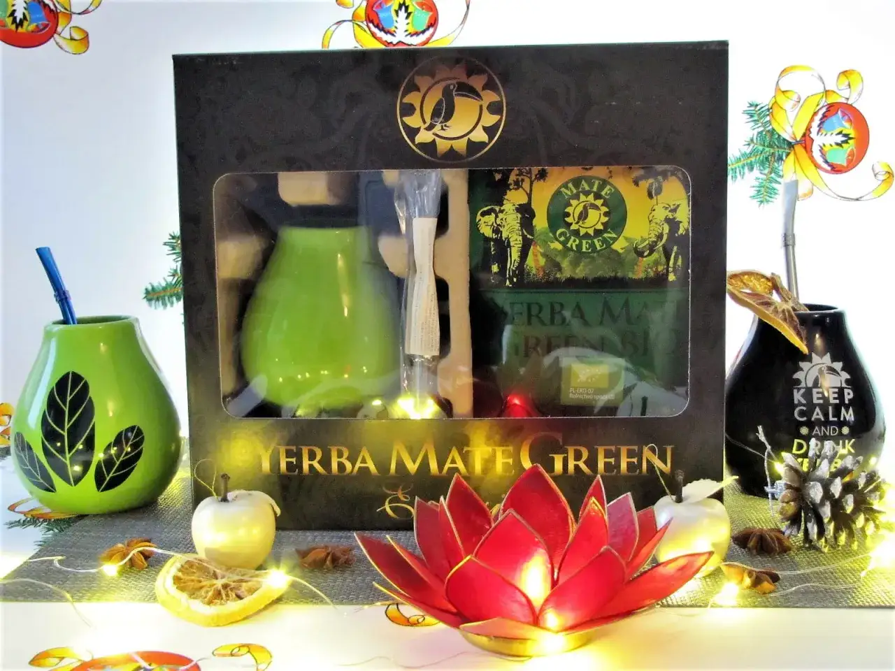 Zestaw do yerba mate z zieloną bombillą i matero. Ile yerby dziennie? Zależy od Ciebie!