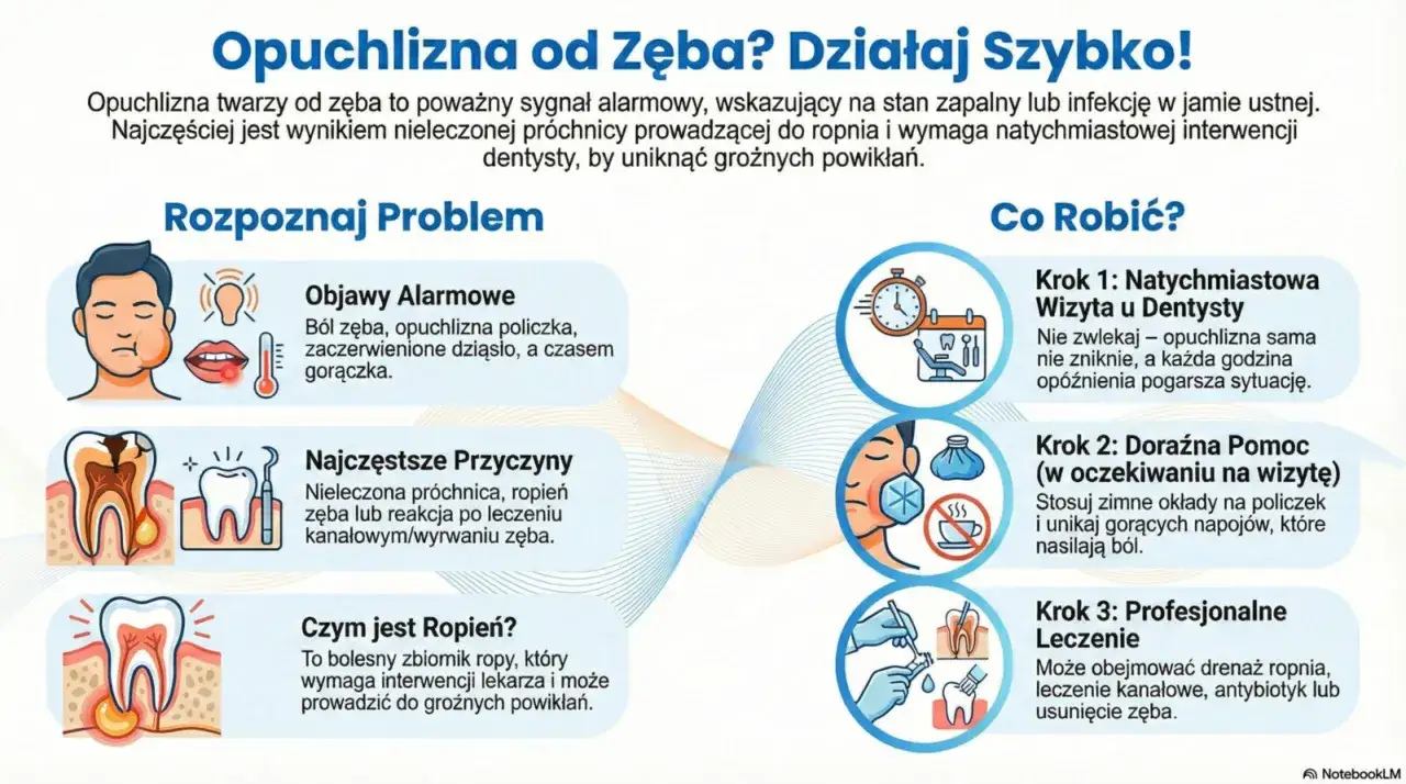 Jak zmniejszyć opuchliznę zęba? Objawy, przyczyny i kroki do działania: wizyta u dentysty, doraźna pomoc i profesjonalne leczenie.