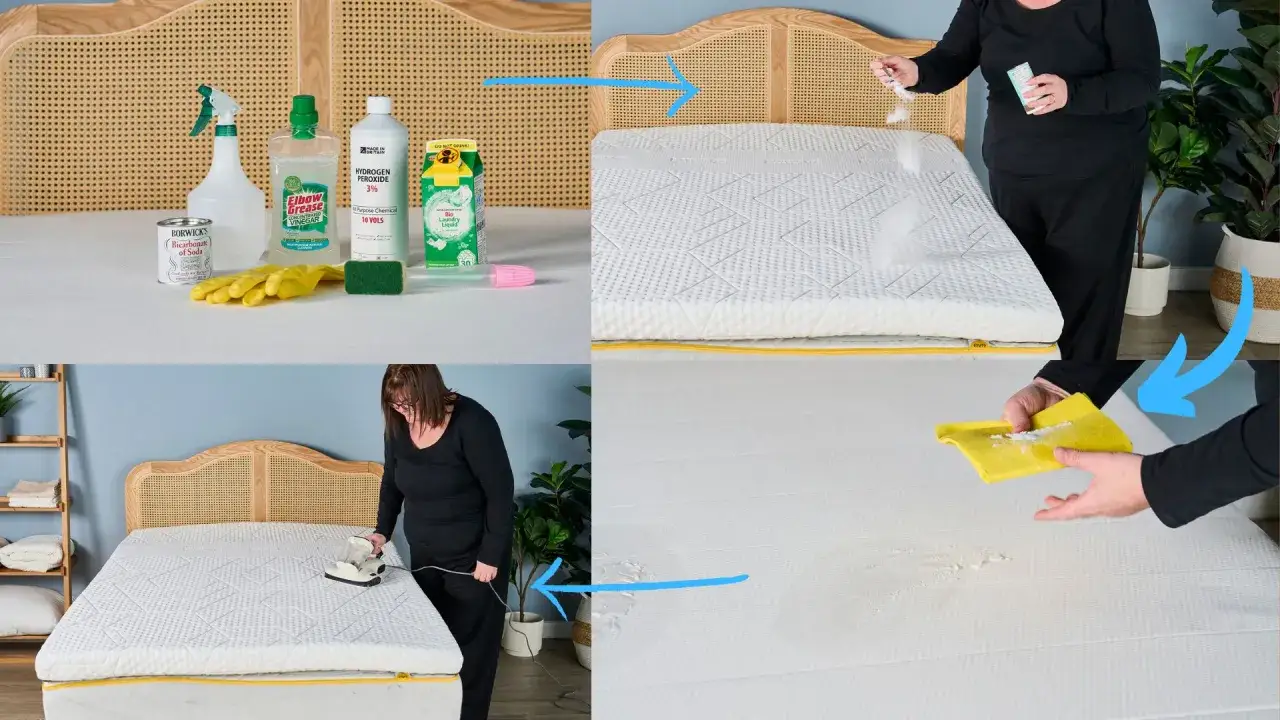 Learn how to clean foam mattress topper using baking soda, vinegar, and hydrogen peroxide. A step-by-step guide to refreshing your topper.