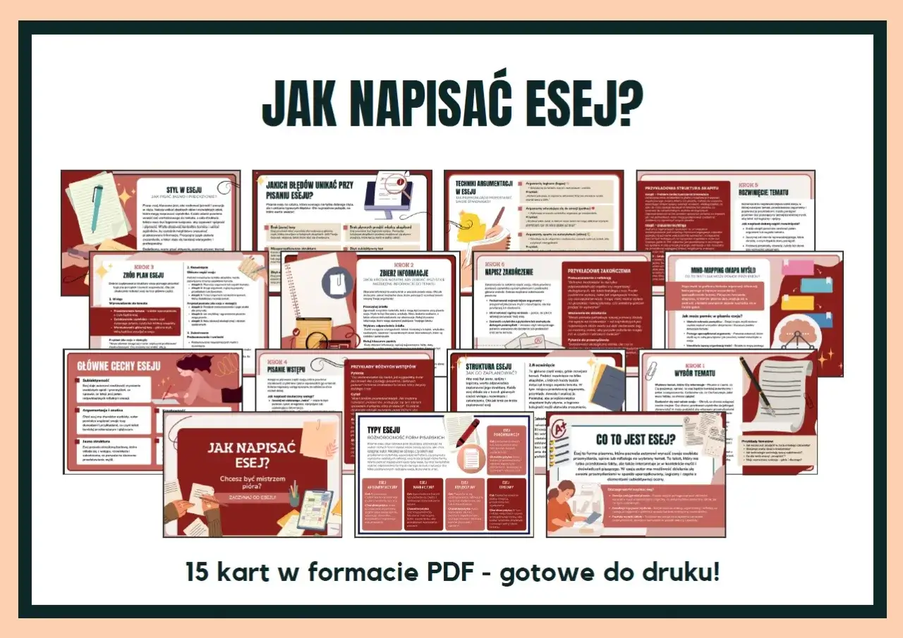 Zbiór 15 kart PDF z poradnikiem