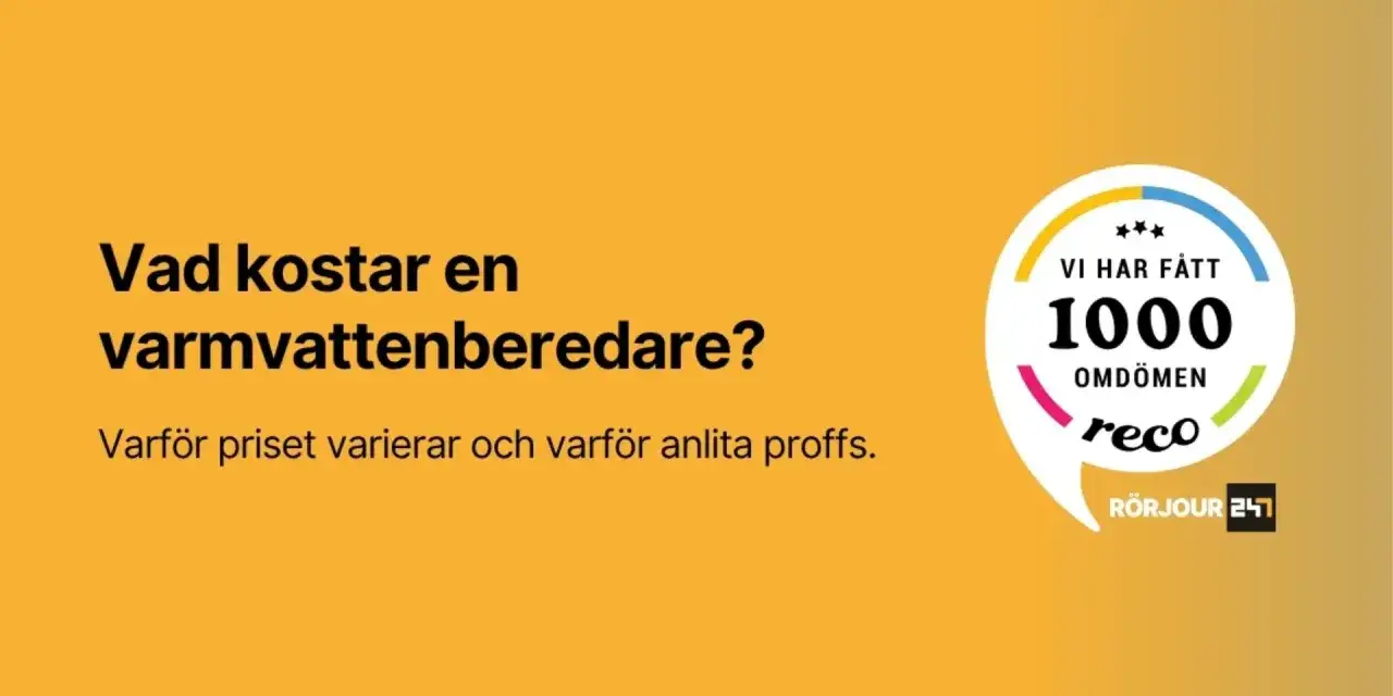 Vad kostar en varmvattenberedare? Lär dig varför priset varierar och varför anlita proffs för installation.