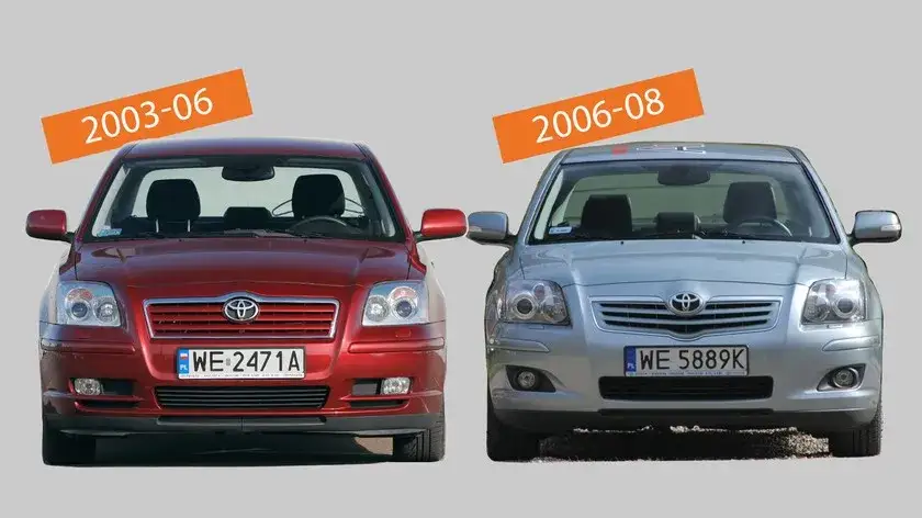 Toyota Avensis wszystkie generacje por&oacute;wnanie