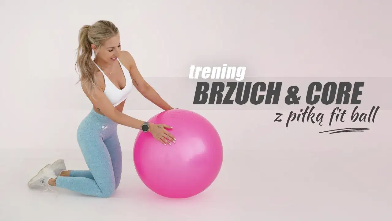 ćwiczenia na brzuch z piłką gimnastyczną