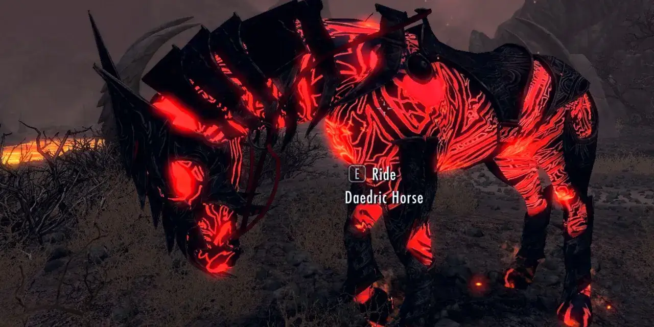 Por&oacute;wnanie Arvak Daedryczny Koń Skyrim