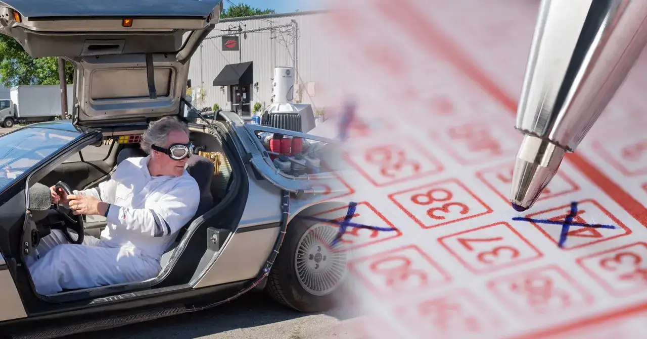 Człowiek w białym kombinezonie w DeLorean, obok kuponu lotto. Czy to początek największych kłótni o spadek po zmarłym zwycięzcy międzynarodowej loterii?