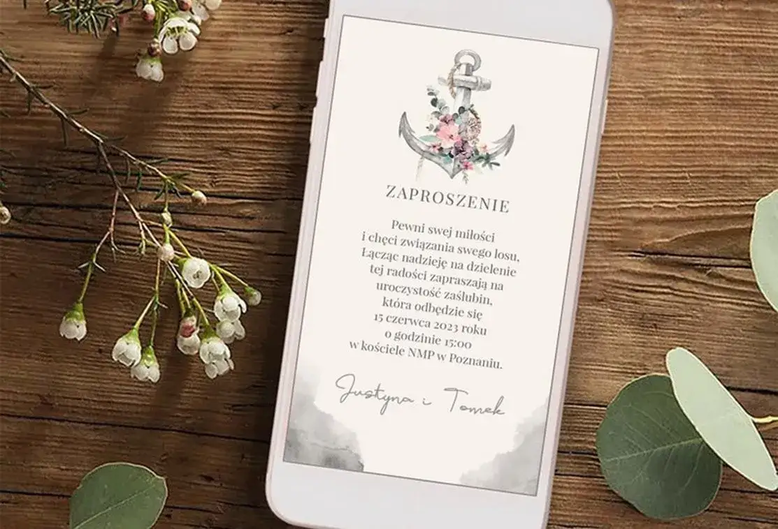 Przykłady zaproszeń elektronicznych i papierowych