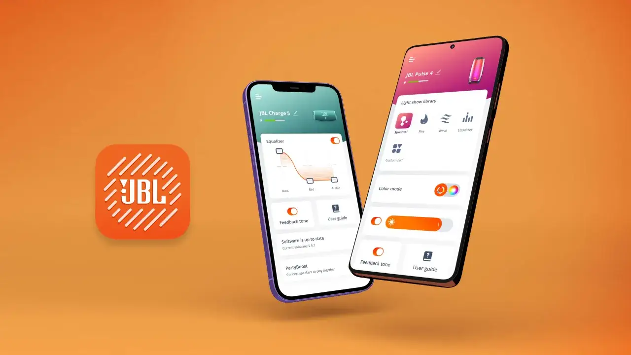 JBL Portable app interface