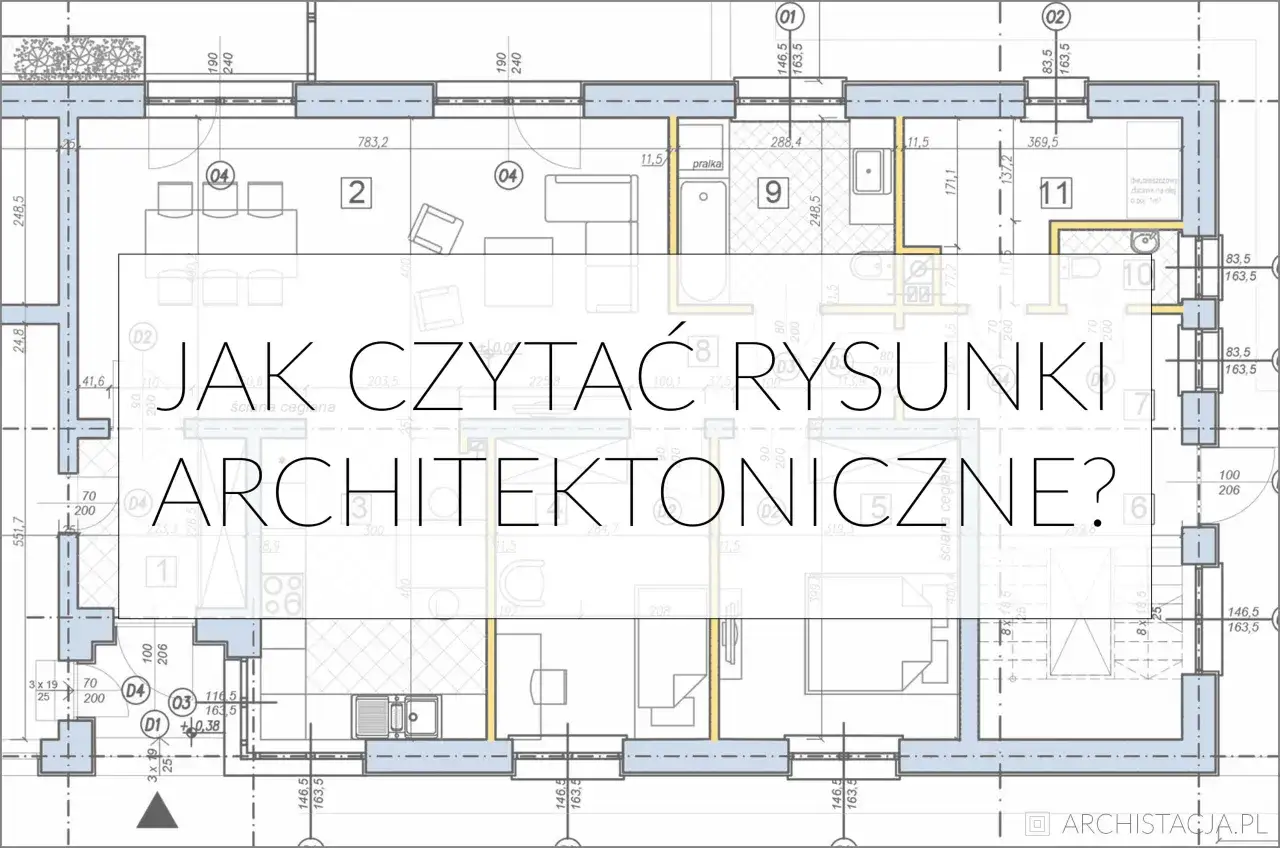 Symbole na projekcie budowlanym: jak czytać rysunki architektoniczne? Plan mieszkania z wymiarami i oznaczeniami.