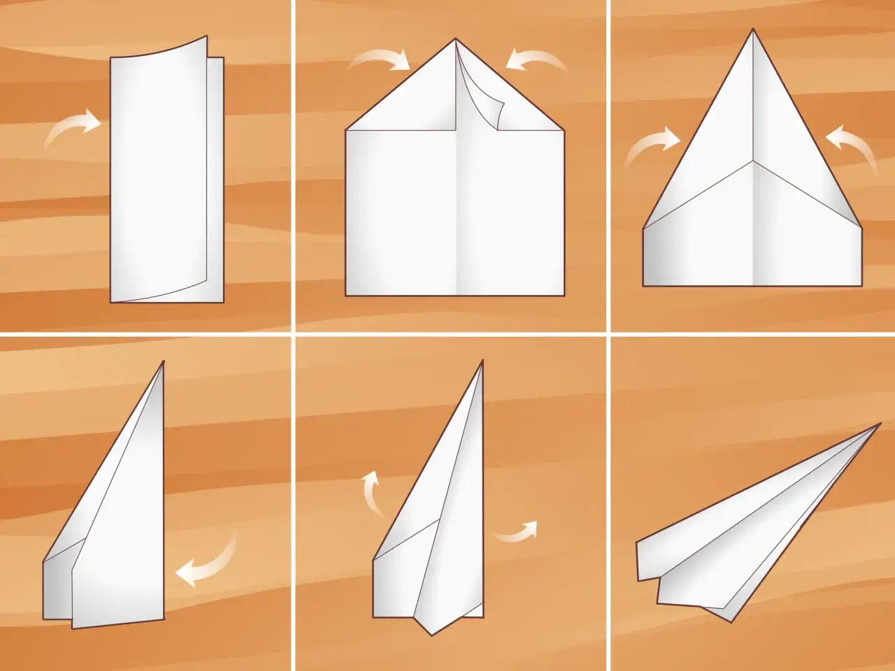 Steg-f&ouml;r-steg-guide f&ouml;r att vika ett klassiskt origami flygplan. Fr&aring;n ett enkelt papper till ett flygande konstverk.