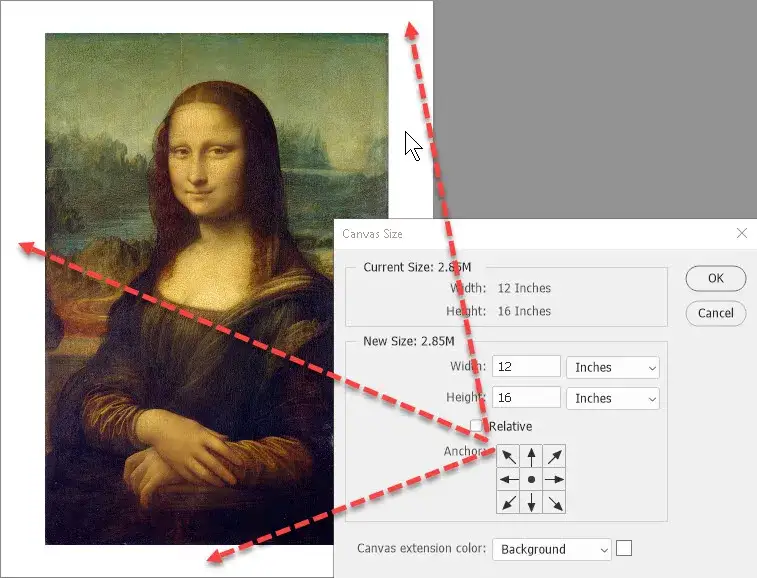 Photoshop Canvas Size tutorial