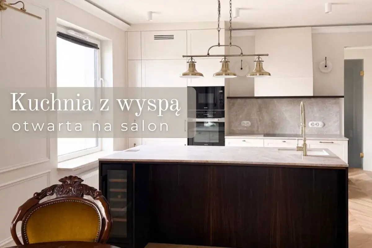 nowoczesna otwarta kuchnia z salonem