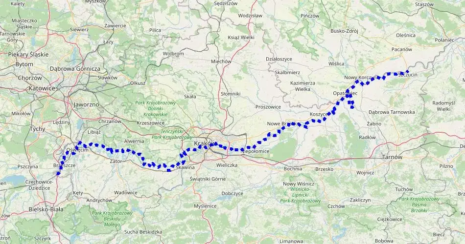 Wiślana Trasa Rowerowa Kraków Nowa Huta