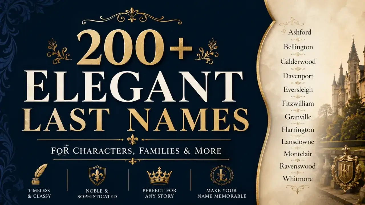 Lista de 200+ apellidos ingleses elegantes, perfectos para dar un toque noble y memorable a tus personajes.
