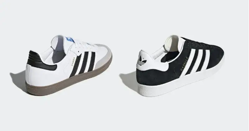 Porównanie butów Adidas Samba i Gazelle