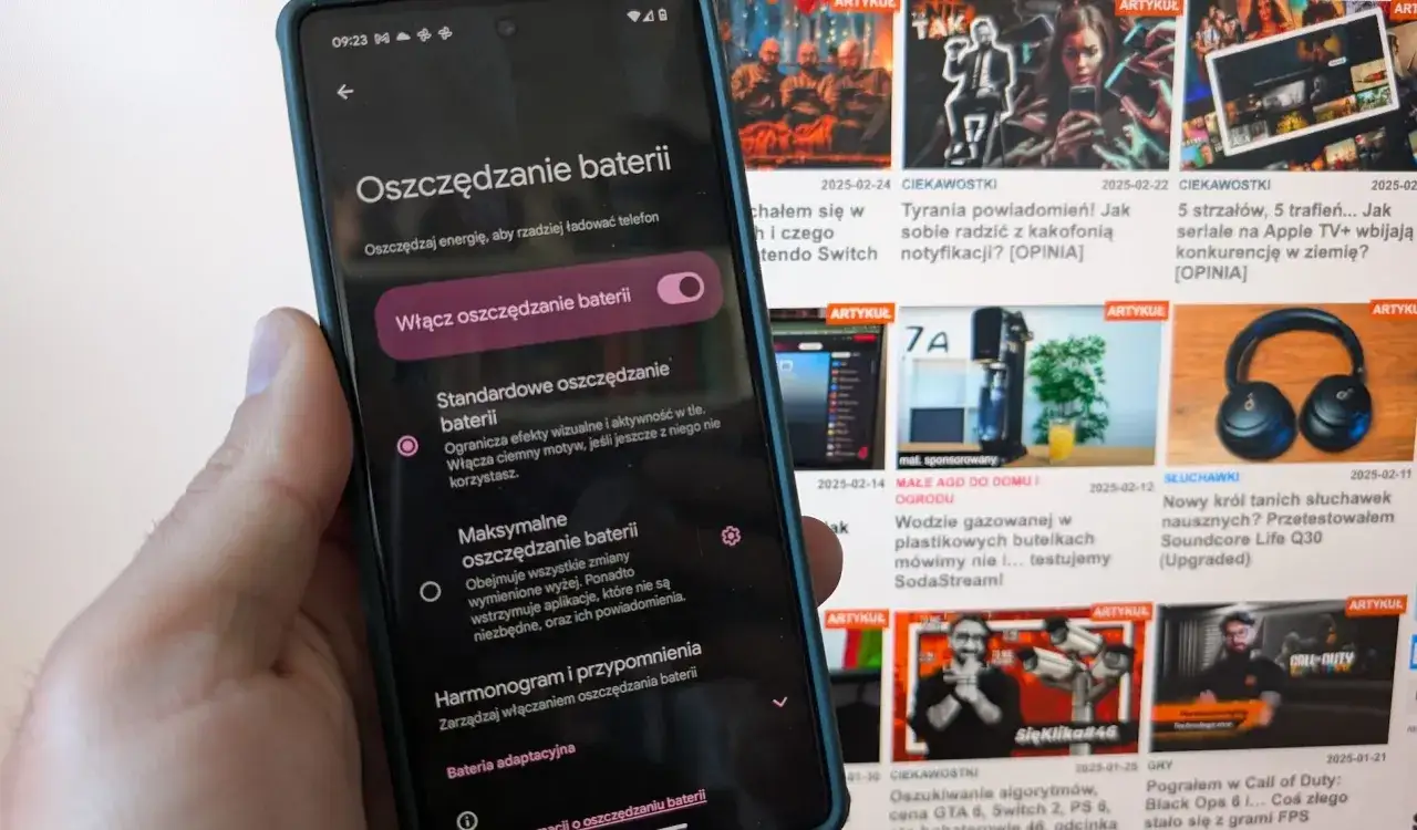 Ustawienia oszczędzania energii smartfon
