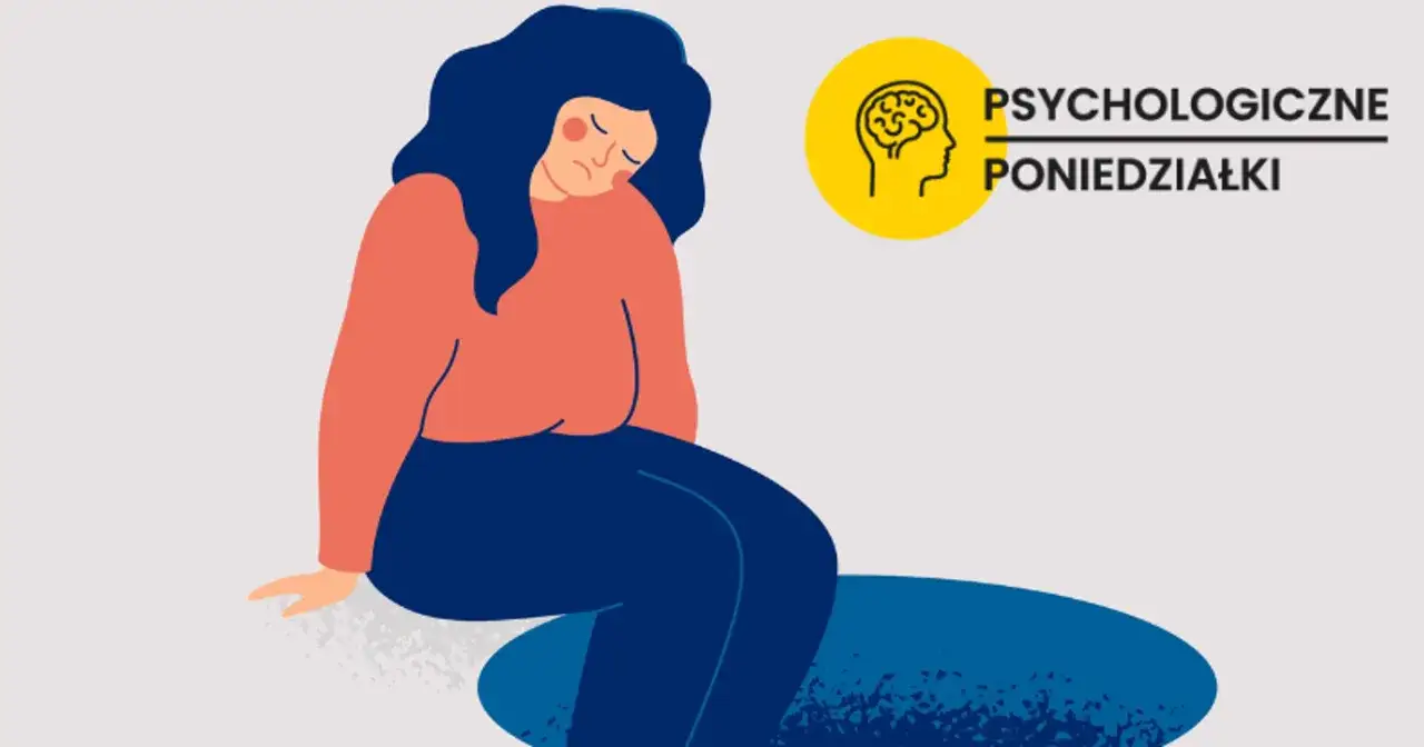 Osoba zamyślona, smutna, zdezorientowana, symbolizująca dylemat psychiczny