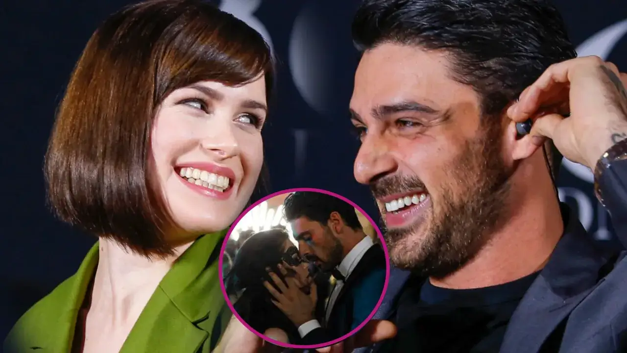 Anna Maria Sieklucka i Michele Morrone, jej filmowy mąż, w romantycznym uścisku.