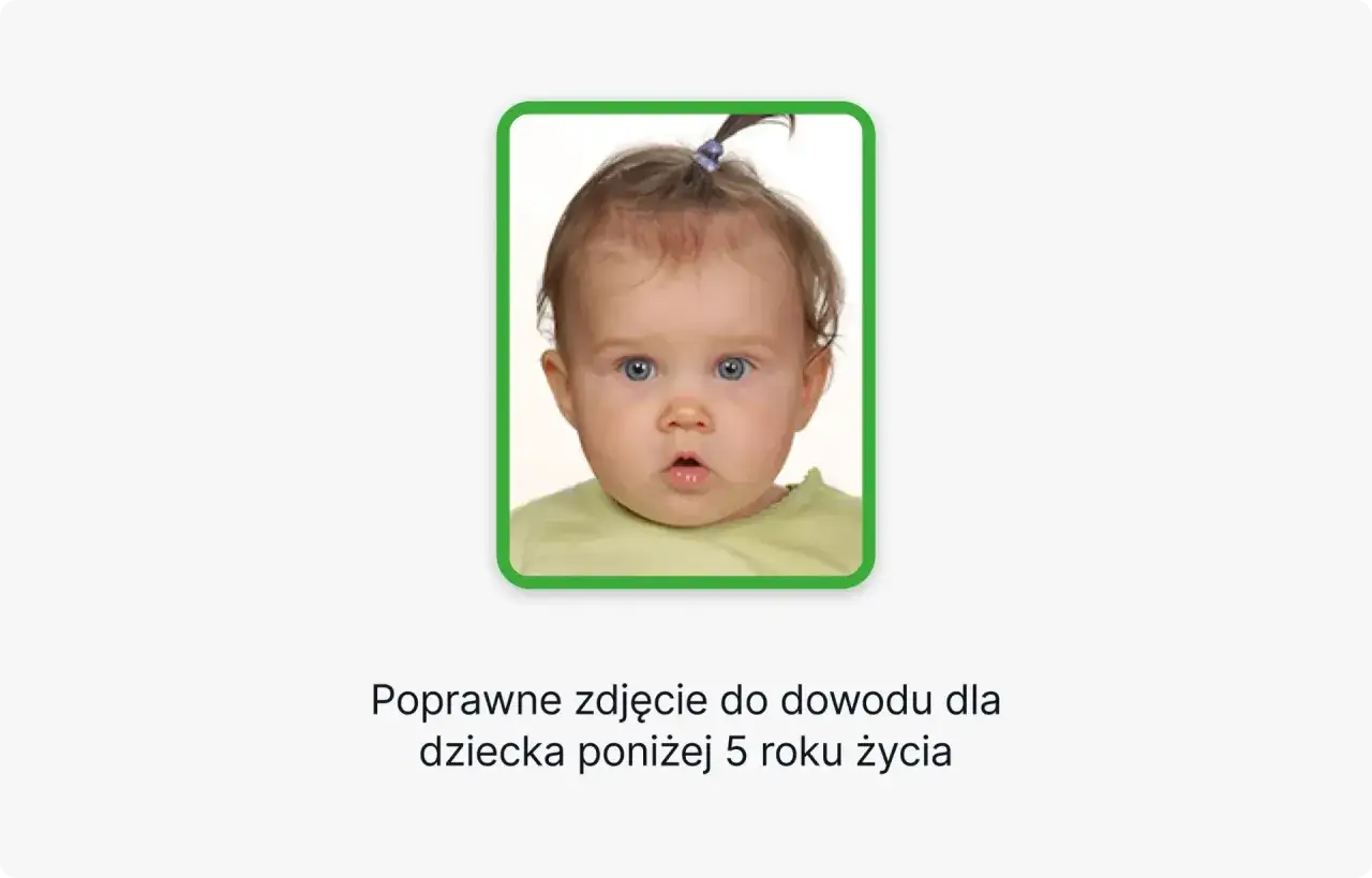 Zdjęcie dziecka do wniosku o dowód osobisty dla dziecka pdf. Poprawne zdjęcie do dowodu dla dziecka poniżej 5 roku życia.