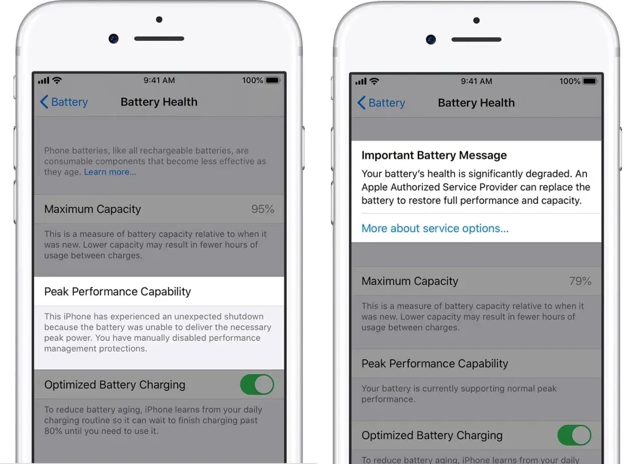 Zepsuta bateria spowalnia iPhone'a. Wymiana baterii przywr&oacute;ci pełną wydajność i szybkość działania.