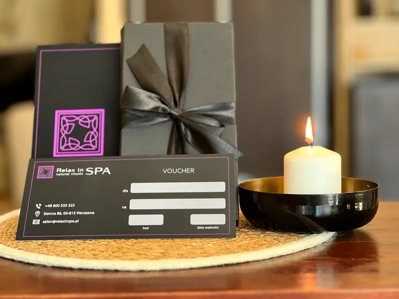 różne rodzaje voucherów spa i pakiety