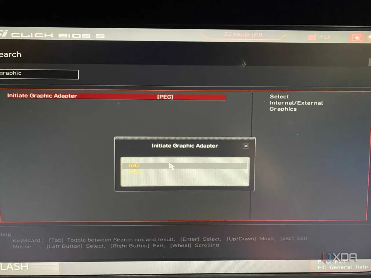 BIOS-Einstellung: