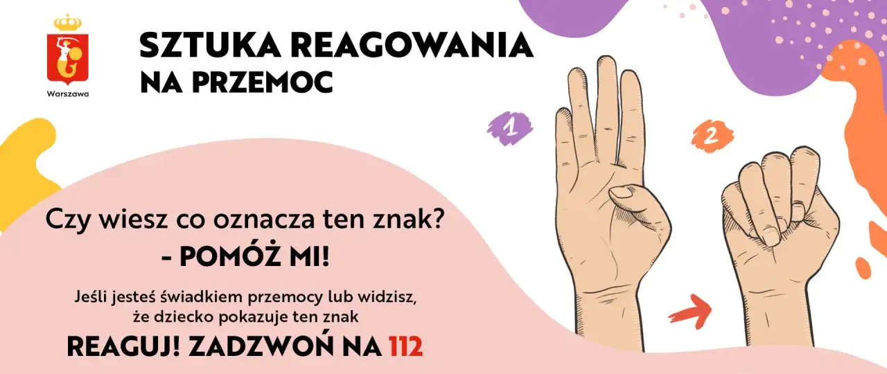 Sztuka reagowania na przemoc. Znak ręką 