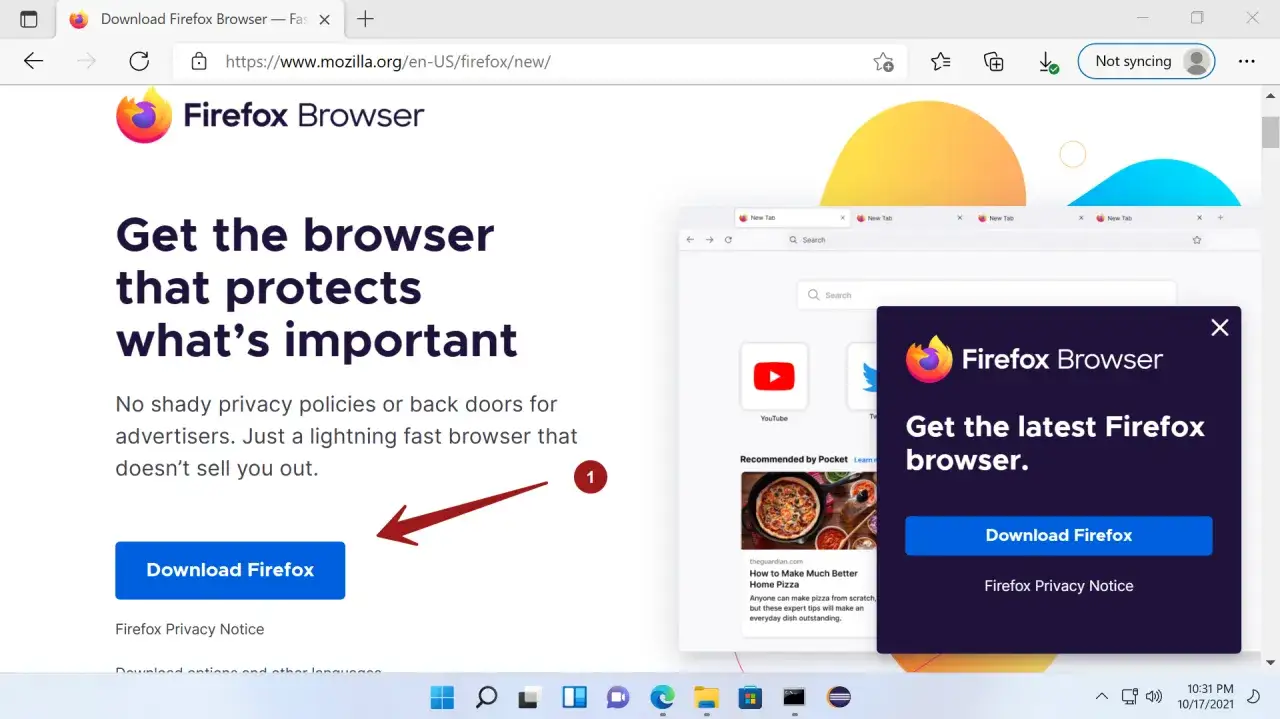 Instalacja Firefox Windows 10 11