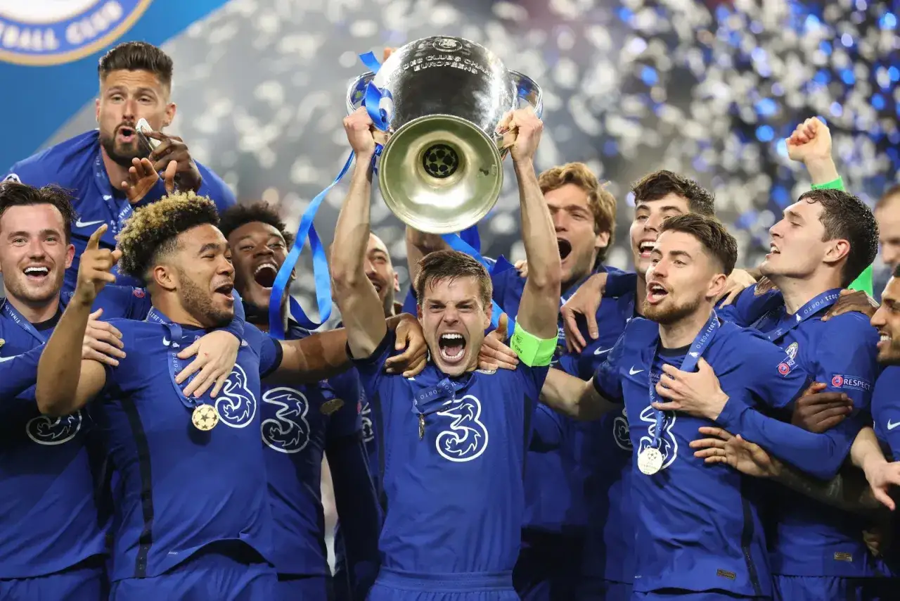 Chelsea Liga Mistrzów 2012 świętowanie