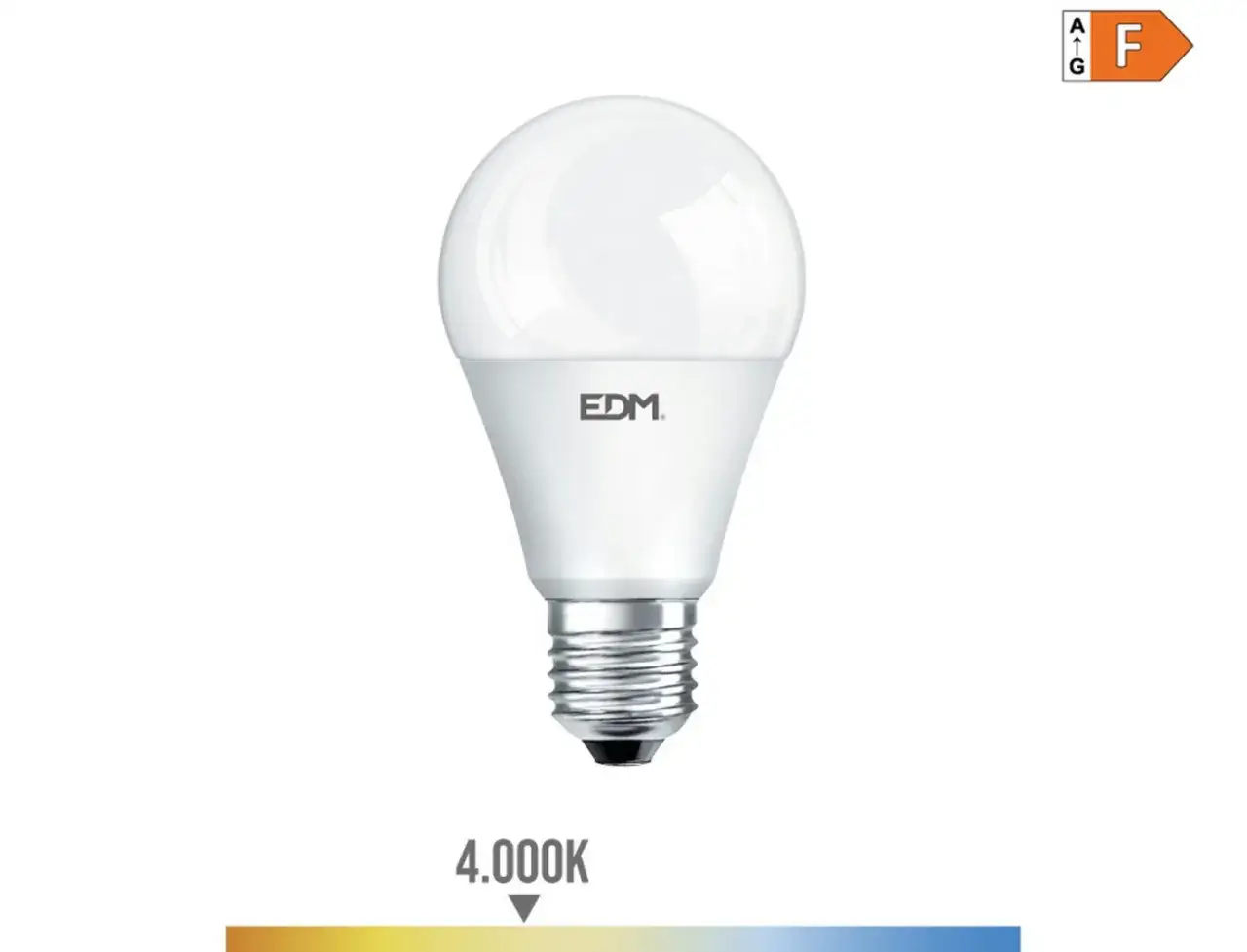 Bombilla led 15w, 4000K, clase F. Iluminaci&oacute;n neutra para tu hogar.
