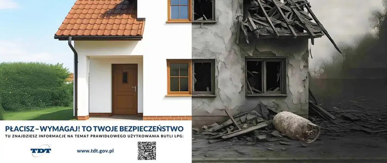 Dom podzielony na dwie części: zadbany i zniszczony przez wybuch gazu. Dowiedz się, jak sprawdzić szczelność gazu w domu.