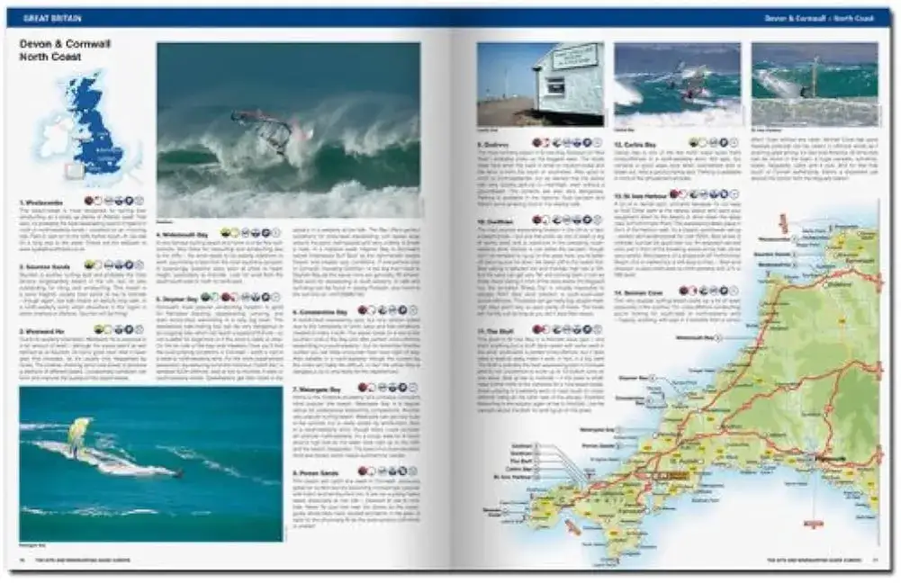 Kalendarz wiatrowy kitesurfing Europa