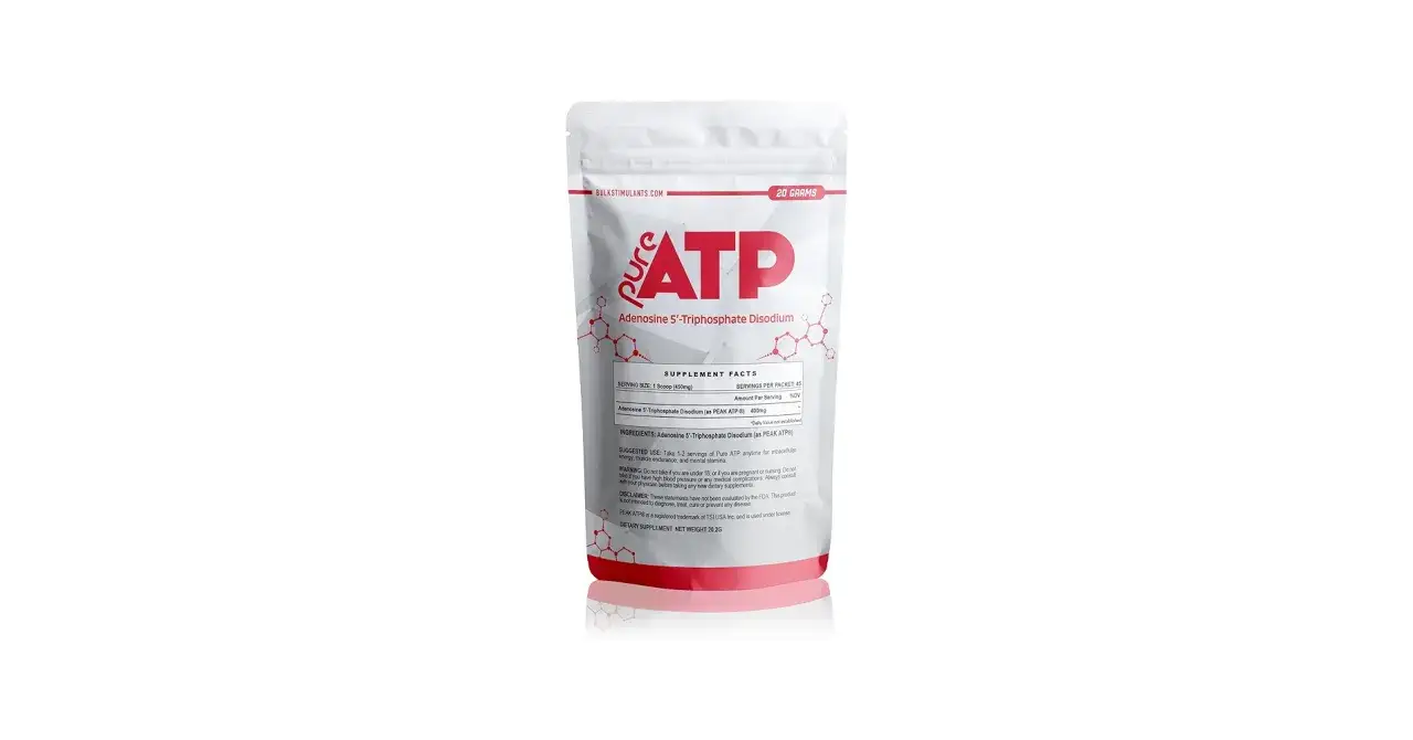 Påse med rent ATP-pulver, som kan ge energi till dina atp muskler.