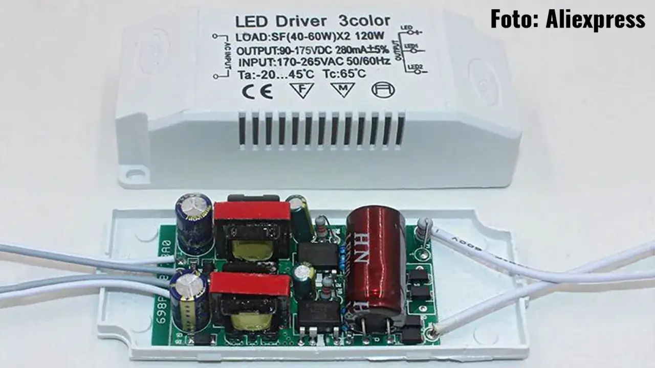 Zasilacz LED 120W, 90-175VDC, 280mA. Idealny do żarówek LED, zapewnia stabilne zasilanie.