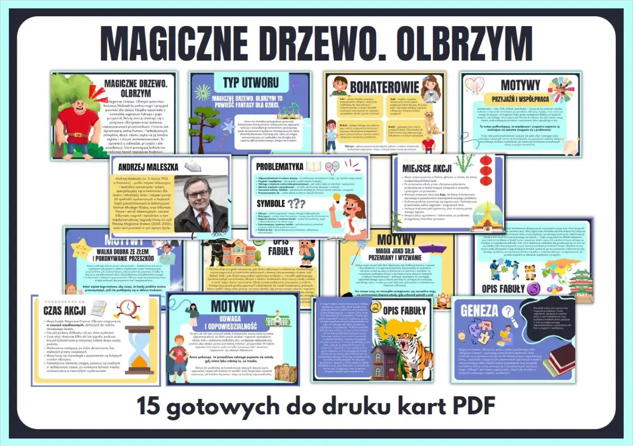 Magiczne Drzewo. Olbrzym streszczenie: opowieść o odwadze, przyjaźni i sile współpracy, która pomaga bohaterom pokonać nawet największe trudności.