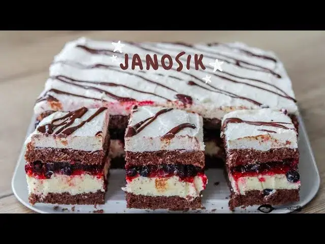 gotowe ciasto janosikowe przekrojone
