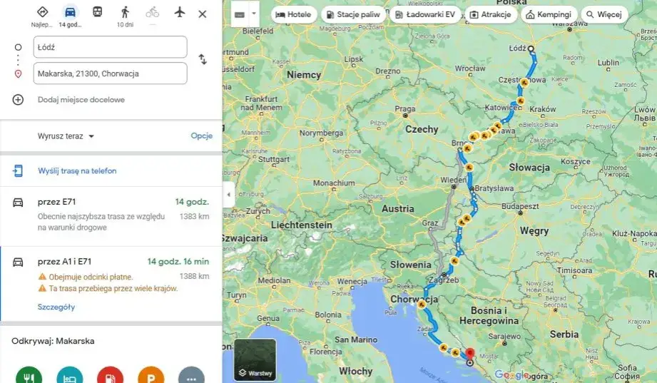 Zdjęcie Rejsy Chorwacja jak ominąć Słowenię i zaoszczędzić na winietach