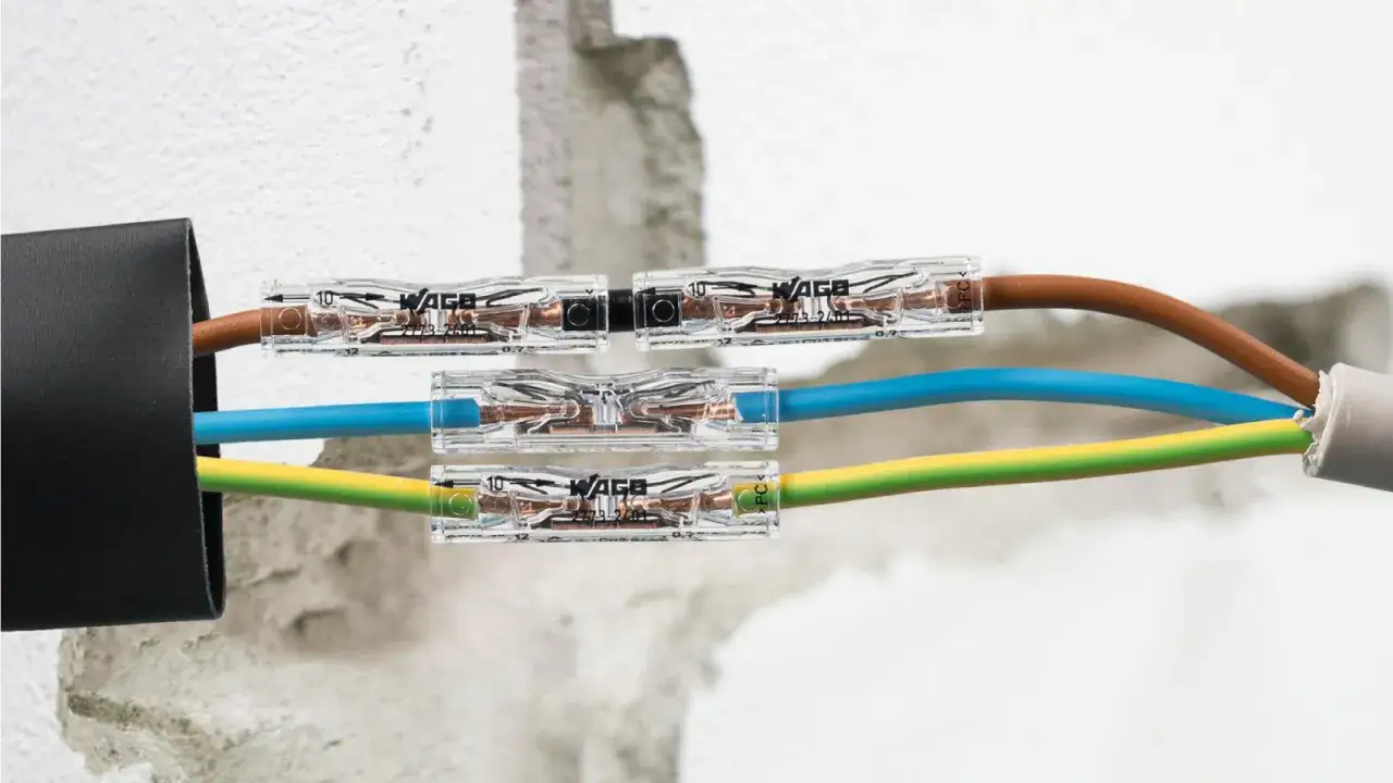 Złączki WAGO pomagają sprawdzić, w którym miejscu jest przerwany kabel, łącząc przewody.