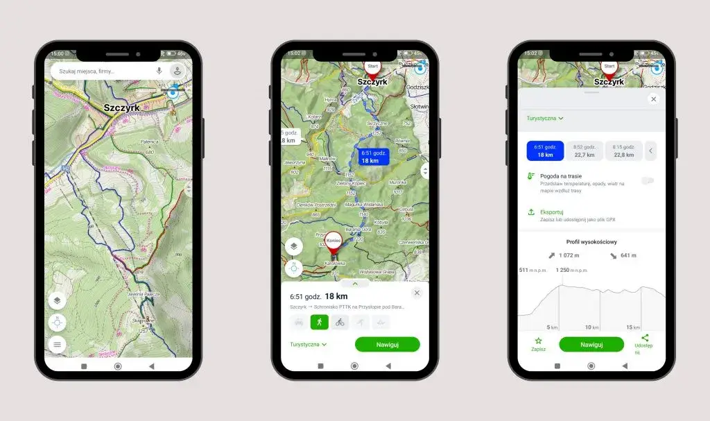 aplikacje mapy offline g&oacute;ry