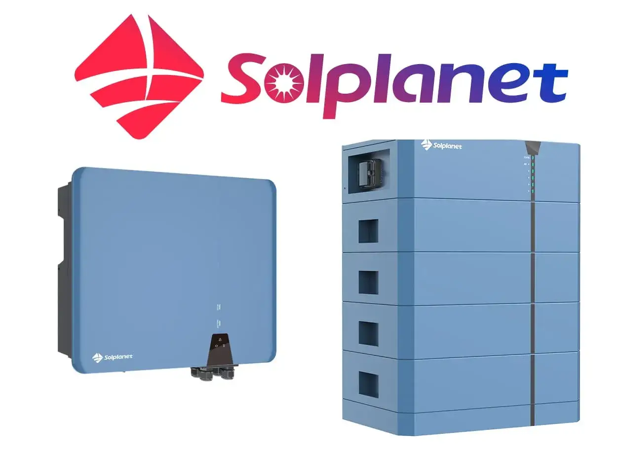 Falownik hybrydowy 8 kW Solplanet i moduł bateryjny.
