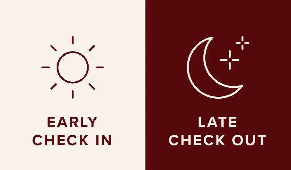 early check-in late check-out hotel