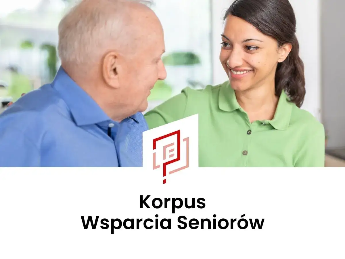 Miła opiekunka wspiera seniora w Jastrzębiu-Zdroju. Korpus Wsparcia Seniorów.
