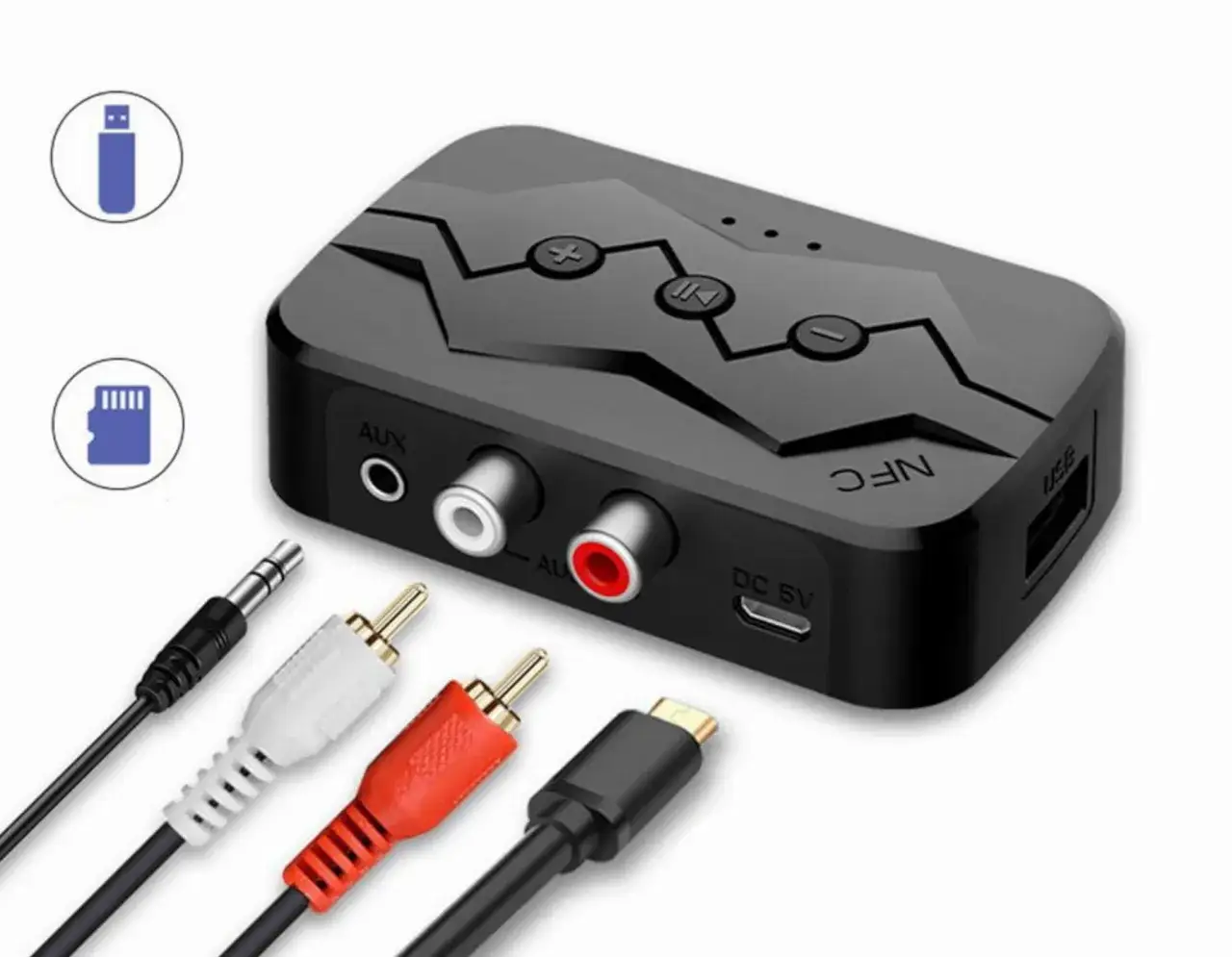 Transmiter Bluetooth podłączony do telewizora wyjście optyczne