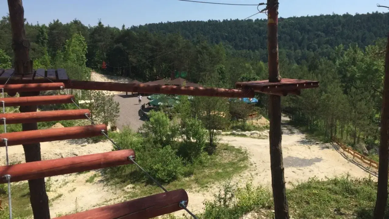 Mapa parków linowych w Świętokrzyskiem