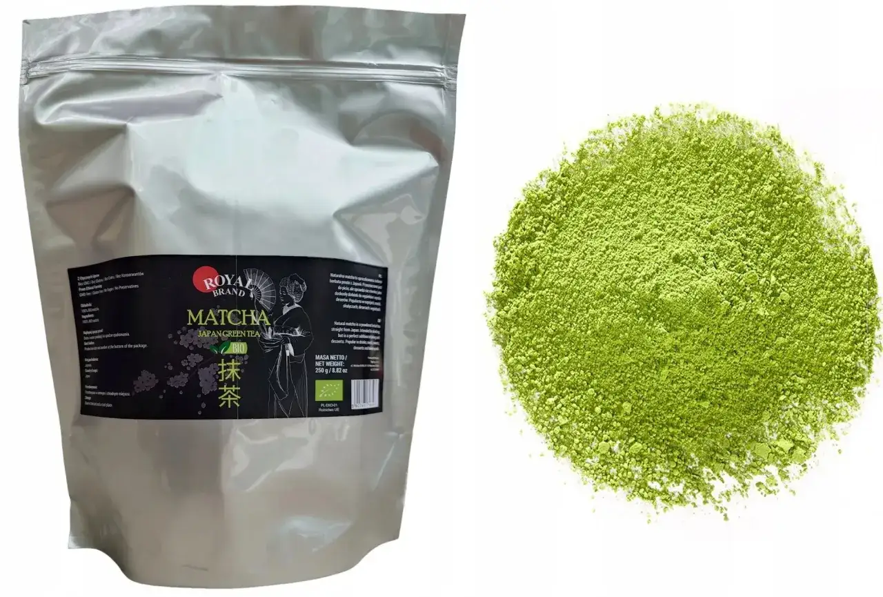 Dobra matcha proszek zbliżenie kolor