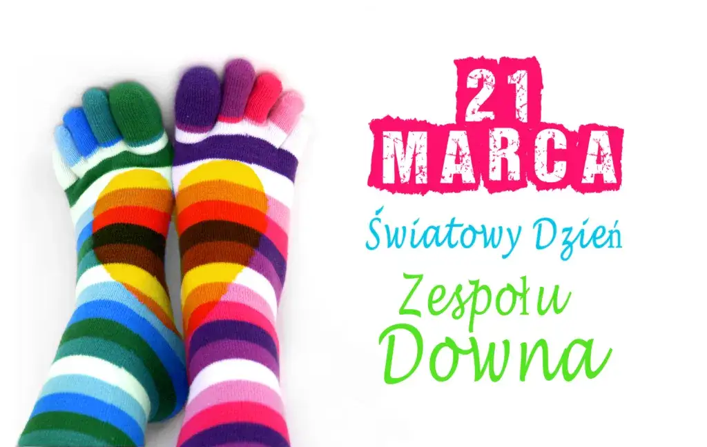 kolorowe skarpetki nie do pary Dzień Zespołu Downa