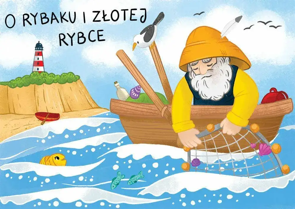 Ilustracja Baśń o rybaku i złotej rybce