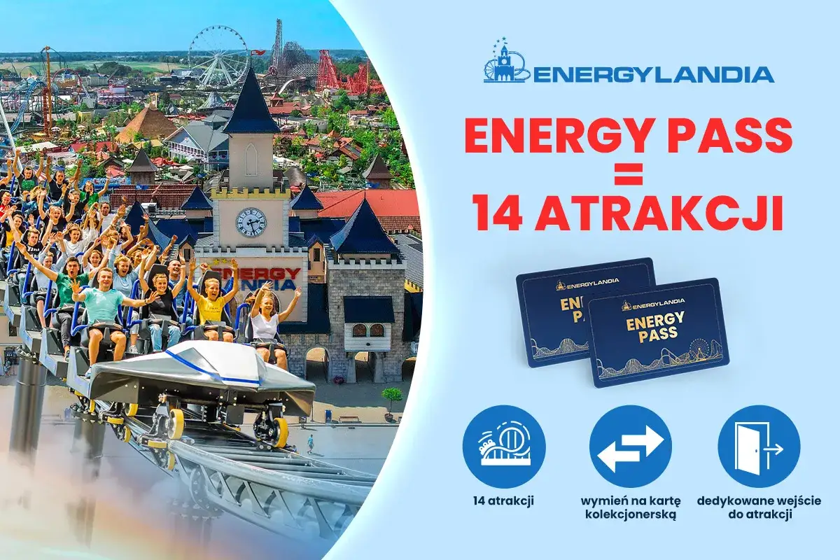 Energylandia: Energy Pass to 14 atrakcji! Bilety VIP dla niezapomnianych wrażeń na rollercoasterach i w parkowych krainach.