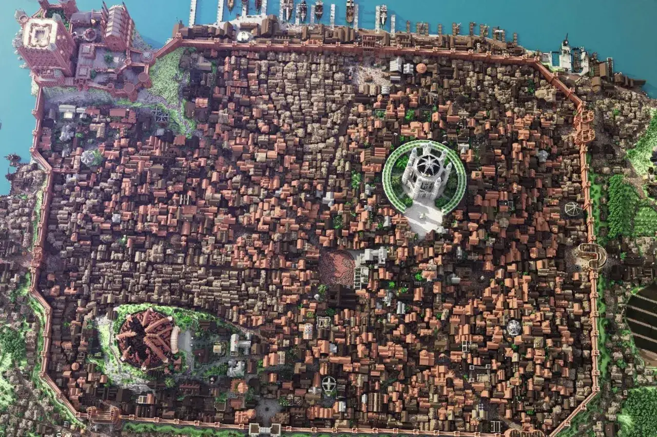 Minecraft creative mode inspiracje budowle