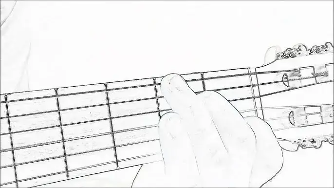 chwyt c dur gitara diagram