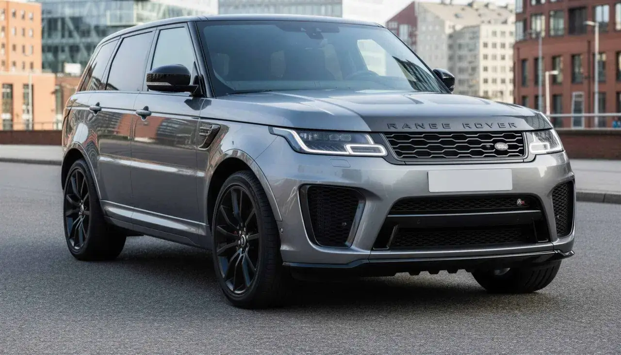 Grauer Range Rover Sport, bereit f&uuml;r Ihr n&auml;chstes Abenteuer. Jetzt **Range Rover Sport mieten** und Luxus erleben!